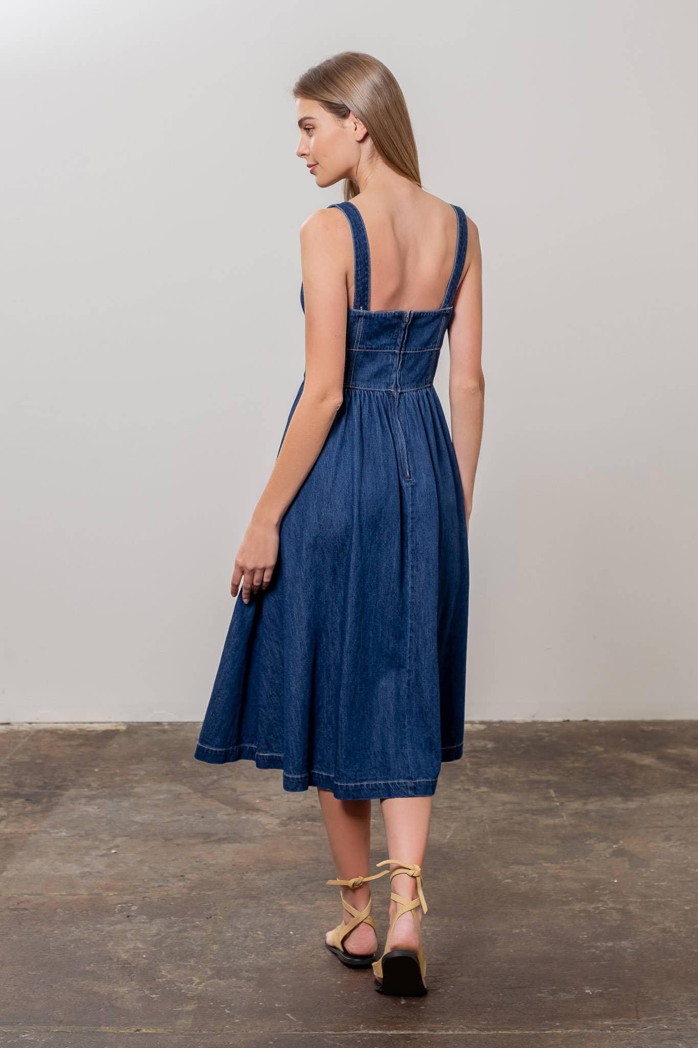 Jessie Denim Midi Dress