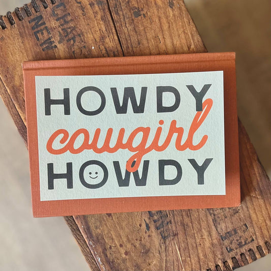 Howdy Cowgirl Postcard