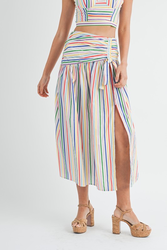 Penelope Striped Skirt