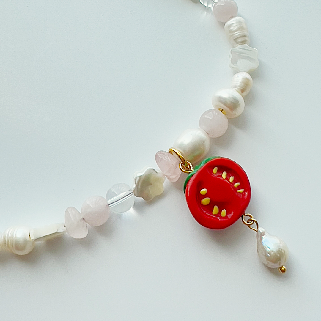 Fancy Tomato Necklace