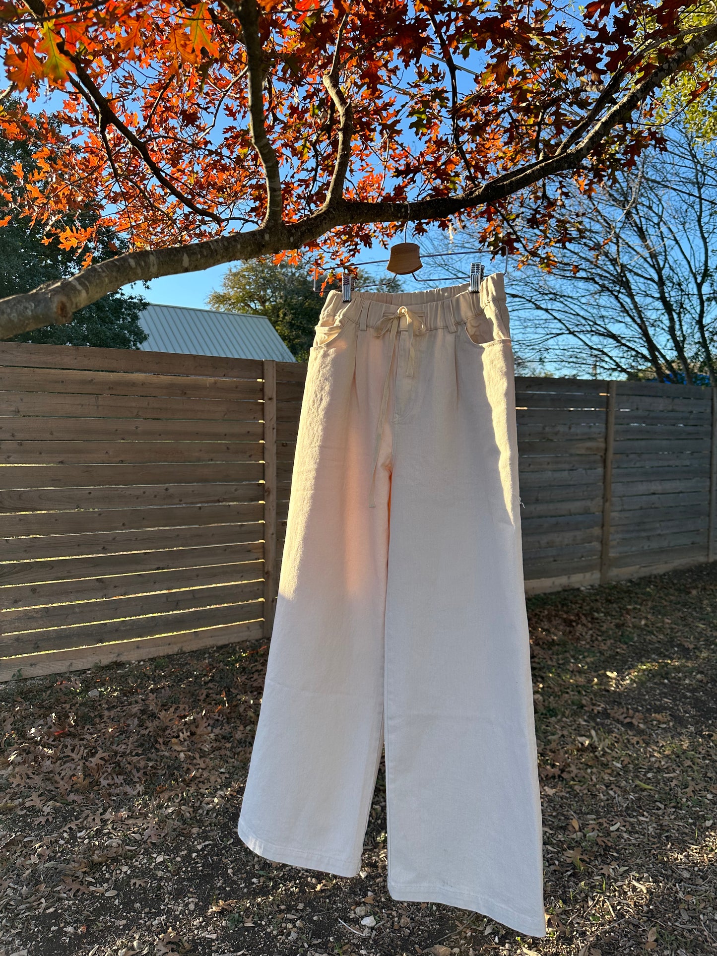 Iris Off White Denim Pants