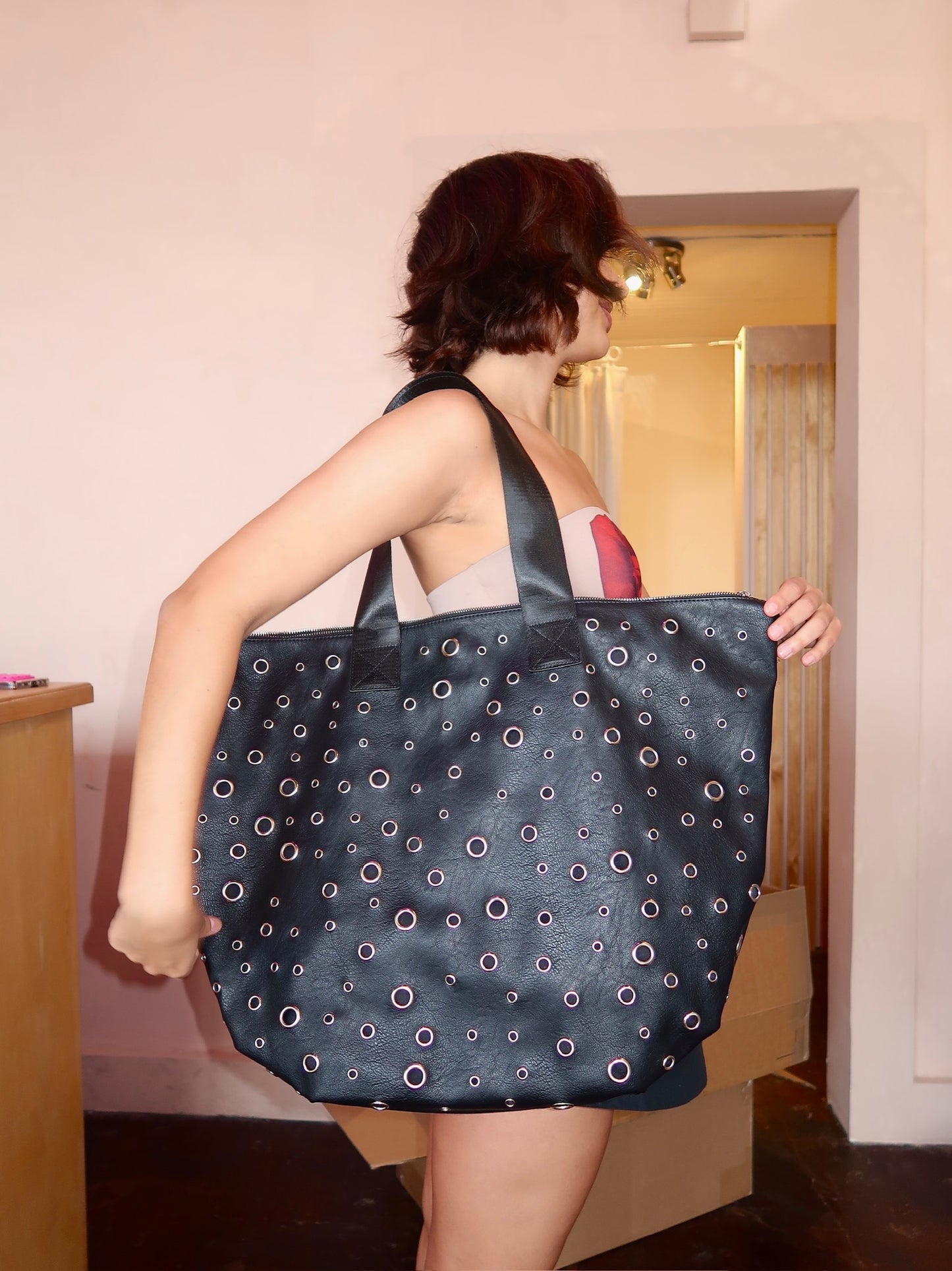 XL Studded Tote