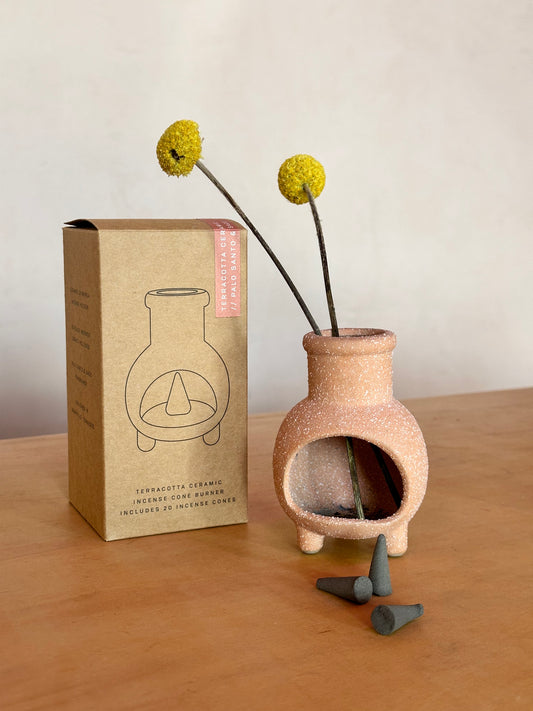 Ceramic Chimnea Incense Holder