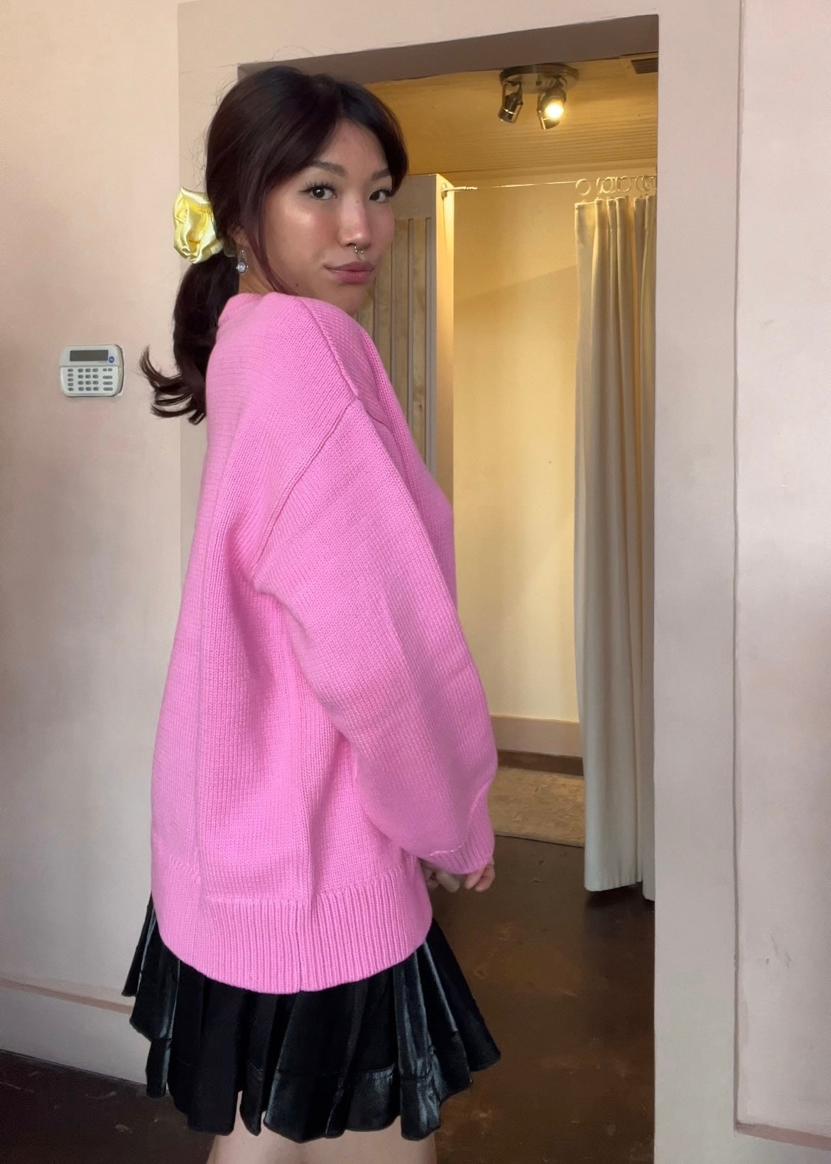 Holly Pink Knit Sweater