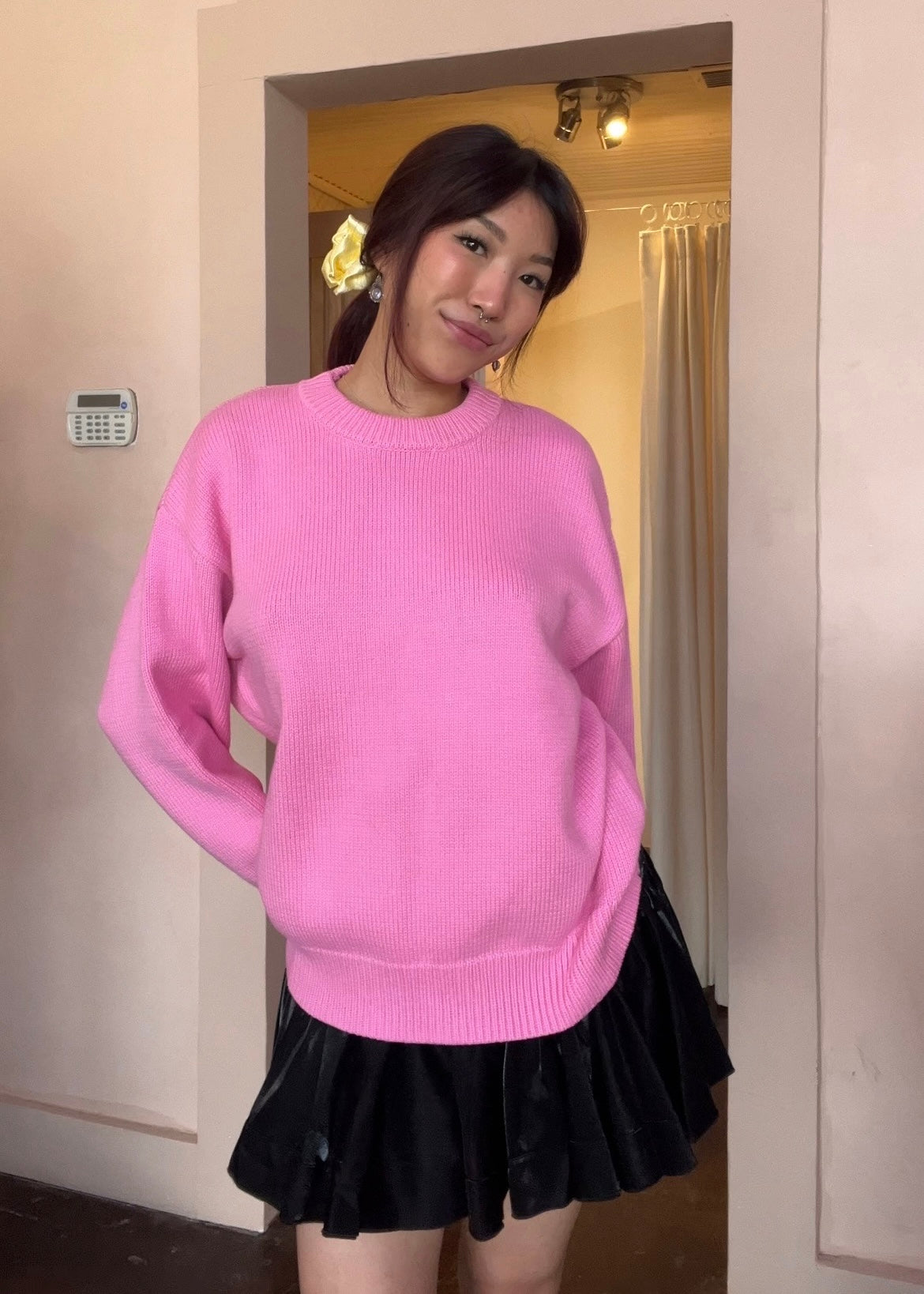 Holly Pink Knit Sweater