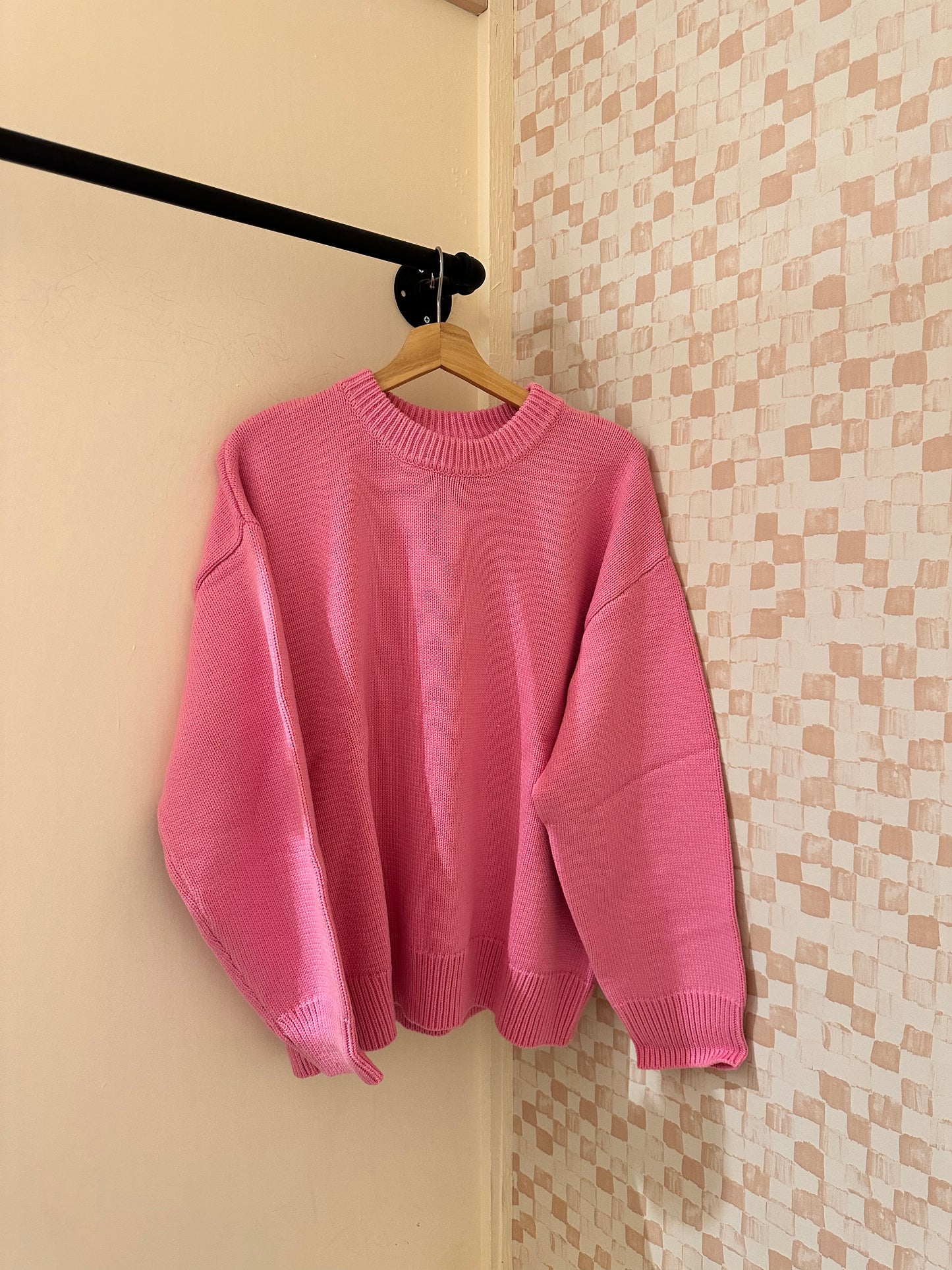 Holly Pink Knit Sweater