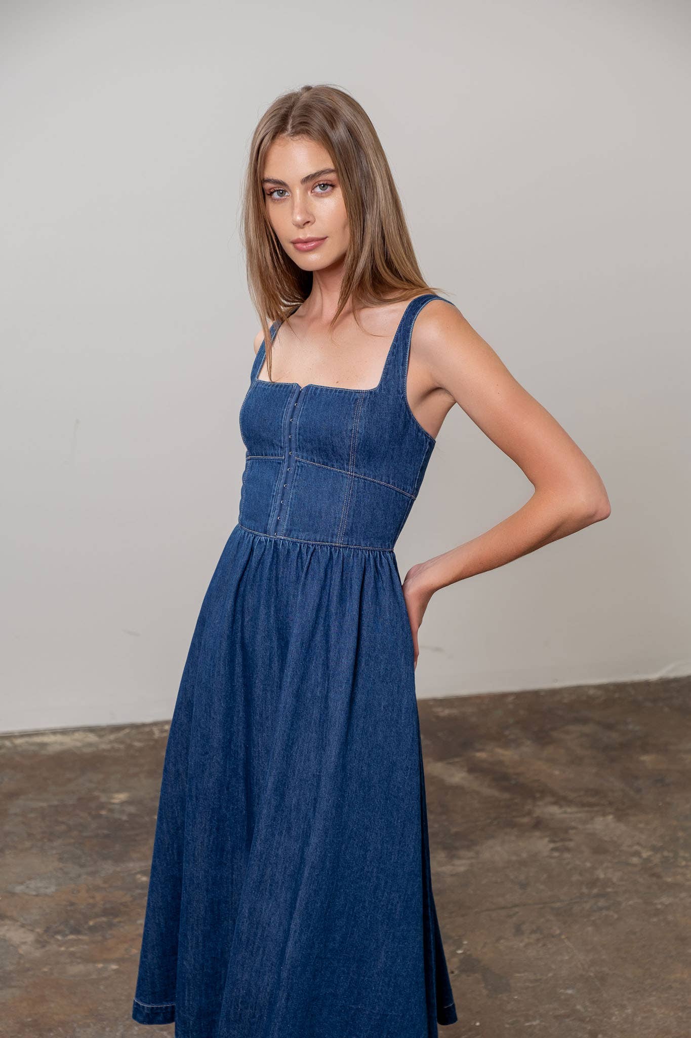 Jessie Denim Midi Dress