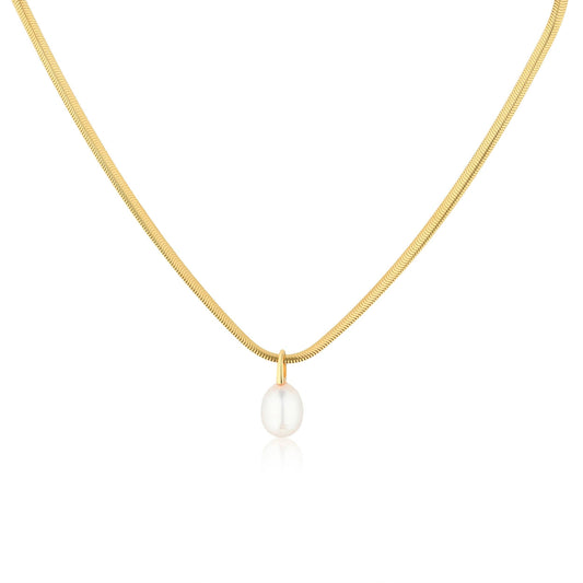 Devyn Pearl Drop Necklace