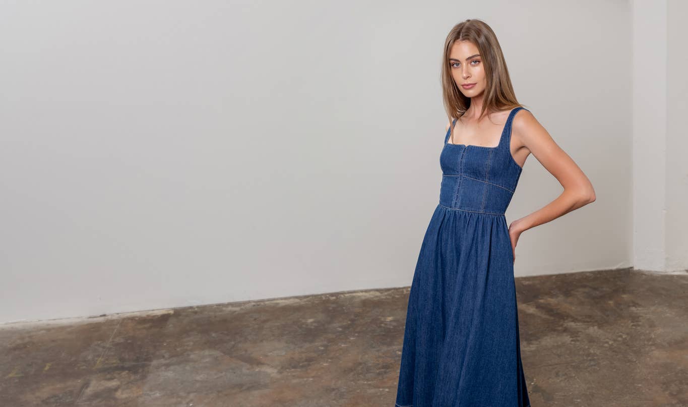 Jessie Denim Midi Dress