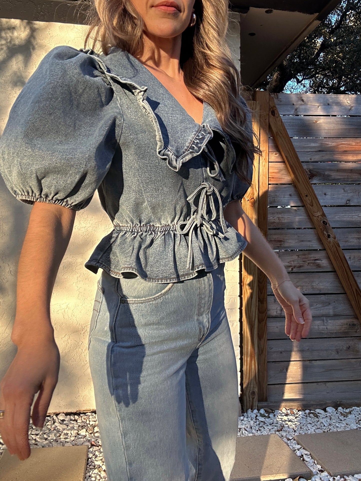 Bridget Denim Blouse