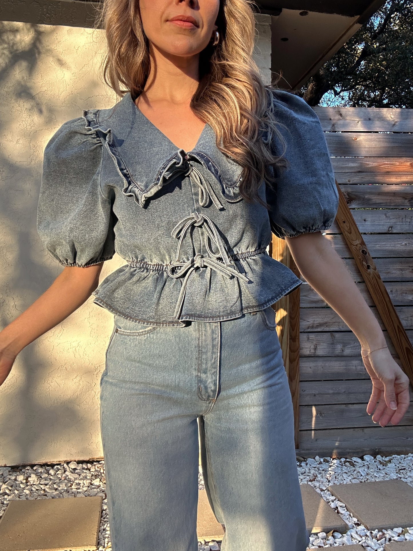 Bridget Denim Blouse