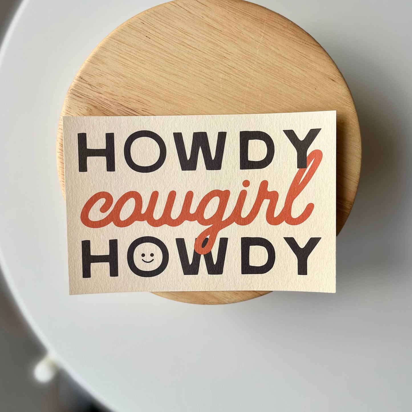 Howdy Cowgirl Postcard